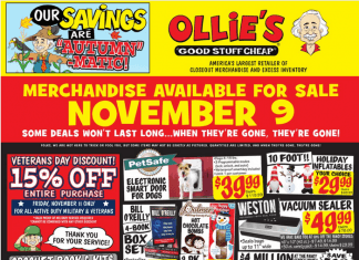 Ollie’s Weekly Ad Nov 09 – Nov 16, 2022