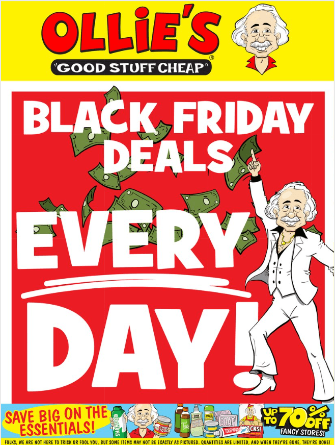 Ollie's Black Friday Ad Nov 17 Nov 21, 2022