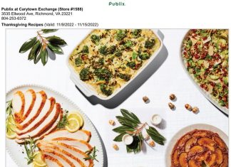 Publix Thanksgiving Day Ad Nov 09 – Nov 15, 2022