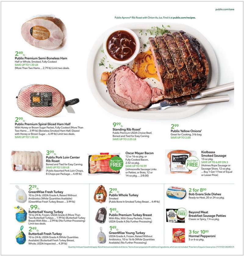 Publix Weekly Ad Nov 16 Nov 23, 2022 (Thanksgiving Promotion Included)