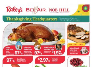 Raley’s Supermarkets Weekly Ad Nov 16 – Nov 24, 2022 (Thanksgiving Promotion Included)