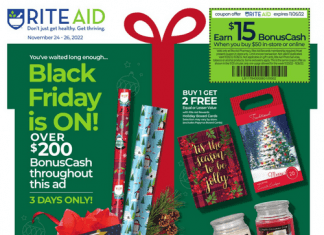 Rite Aid Weekly Ad Nov 24 – Nov 26, 2022 (Black Friday Promotion Included)