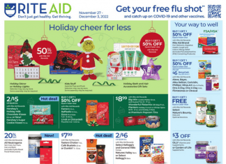 Rite Aid Weekly Ad Nov 27 – Dec 03, 2022