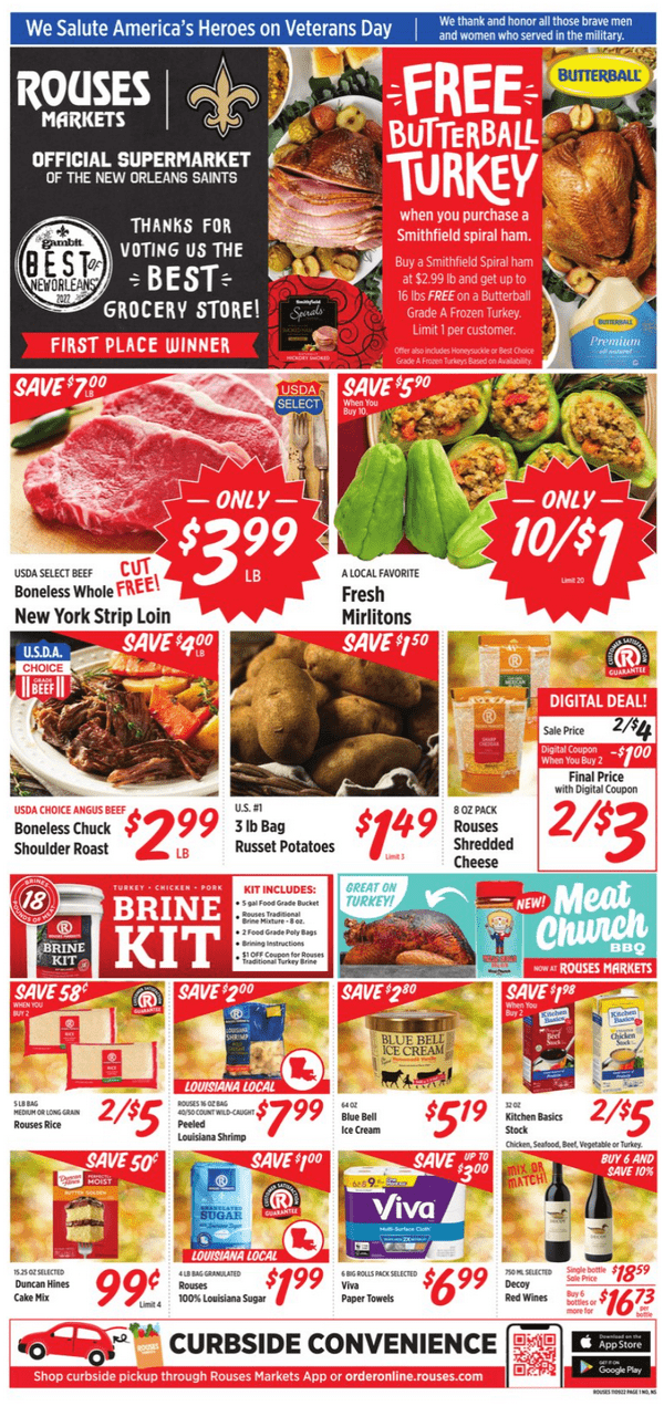 Rouses Weekly Ad Nov 09 Nov 16, 2022