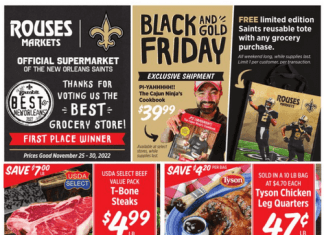 Rouses Weekly Ad Nov 25 – Nov 30, 2022 (Black Friday Promotion Included)