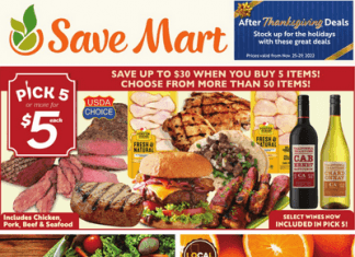 Save Mart Supermarkets Weekly Ad Nov 25 – Nov 29, 2022