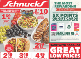 Schnucks Weekly Ad Nov 25 – Nov 29, 2022