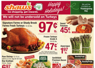 Shaw’s Weekly Ad Nov 18 – Nov 24, 2022 (Thanksgiving Promotion Included)