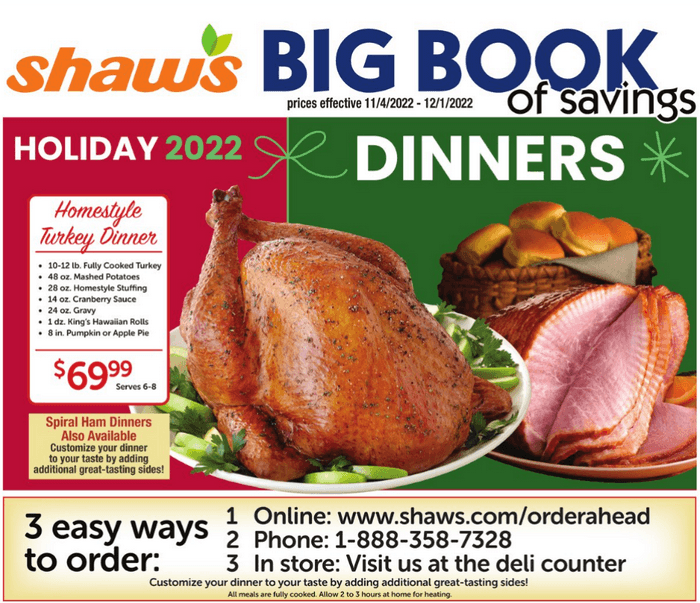 Shaw's 2022 Holiday Flyer Sale Nov 18 Dec 01, 2022