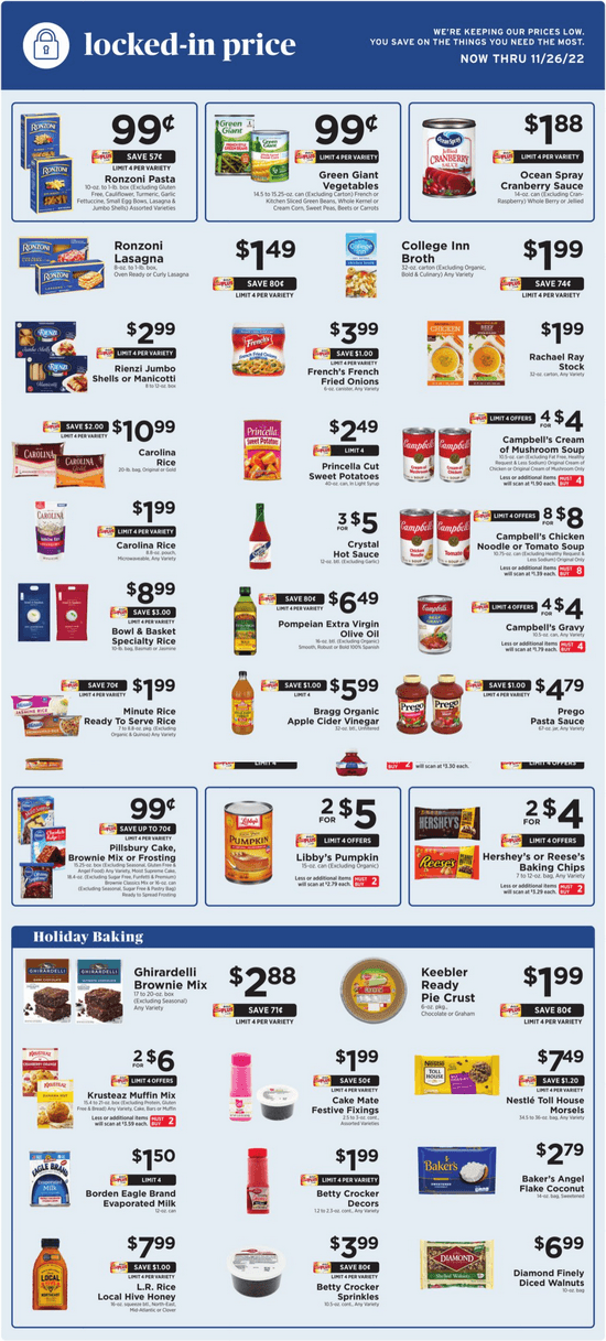 ShopRite Weekly Ad Nov 04 Nov 10, 2022 (Thanksgiving Promotion Included)