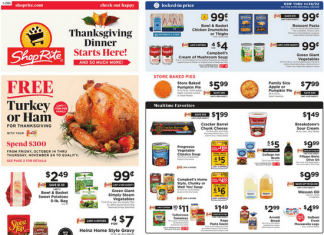 ShopRite Weekly Ad Nov 11 – Nov 17, 2022 (Thanksgiving Promotion Included)