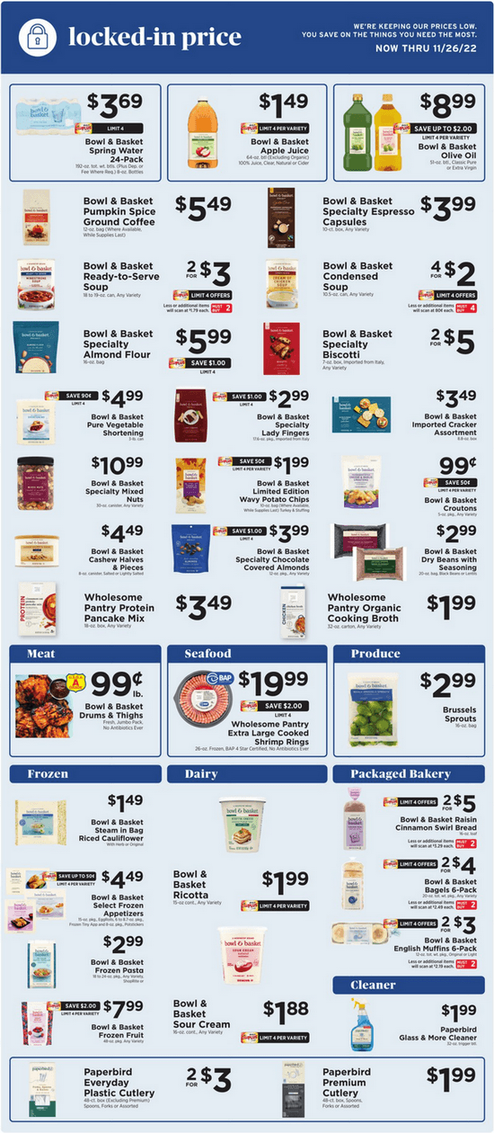 Frys thanksgiving flyer