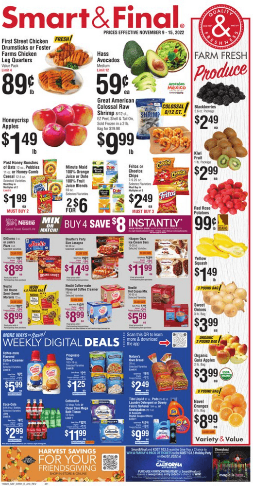 Smart & Final Weekly Ad Nov 09 Nov 15, 2022