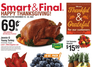 Smart & Final Weekly Ad Nov 16 – Nov 24, 2022 (Thanksgiving Promotion Included)