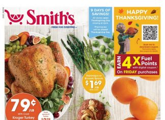 Smith’s Food and Drug Weekly Ad Nov 16 – Nov 24, 2022 (Thanksgiving Promotion Included)