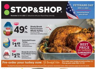 Stop & Shop Weekly Ad Nov 11 – Nov 17, 2022 (Thanksgiving Promotion Included)