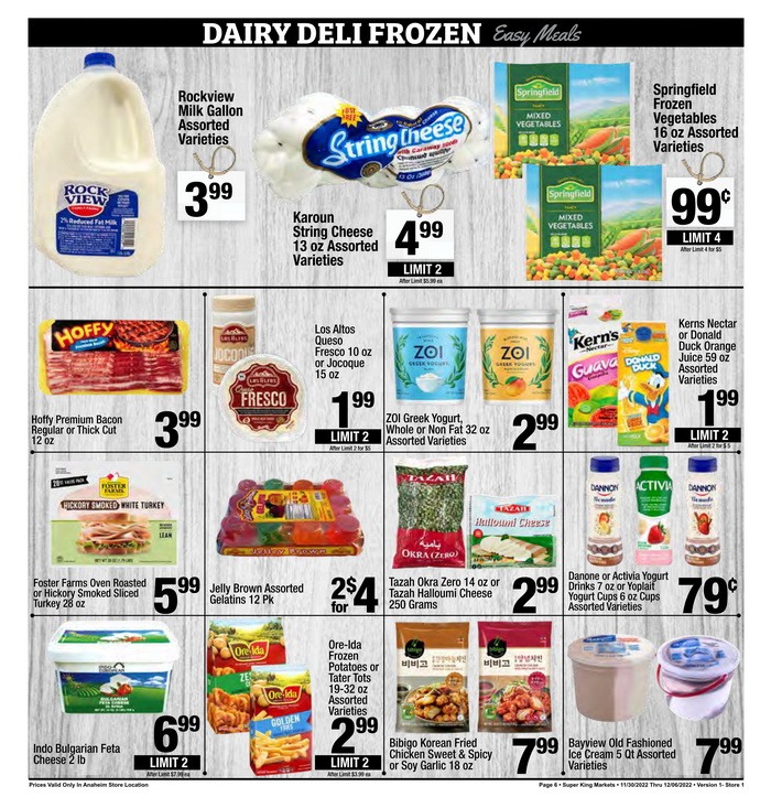 Super King Weekly Ad Nov 30 Dec 06, 2022