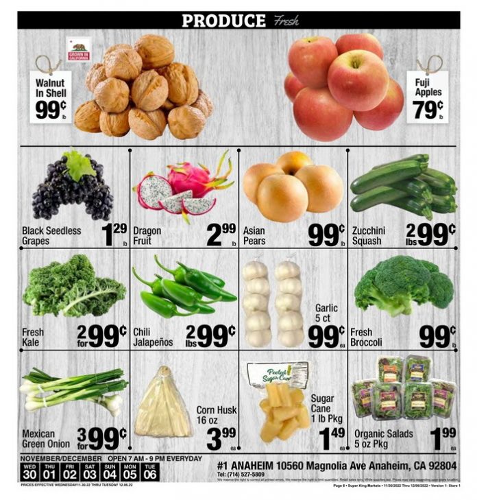 Super King Weekly Ad Nov 30 Dec 06, 2022