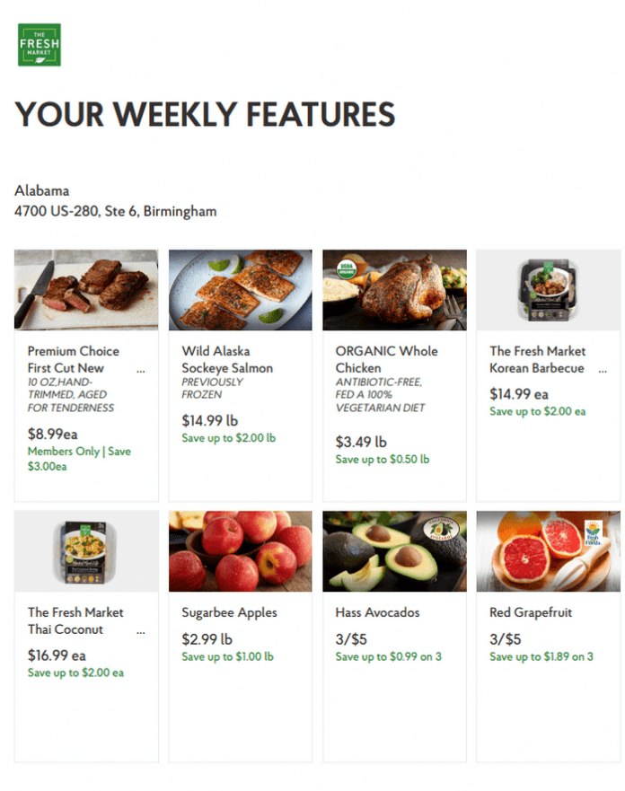 The Fresh Market Weekly Ad Nov 09 Nov 15, 2022