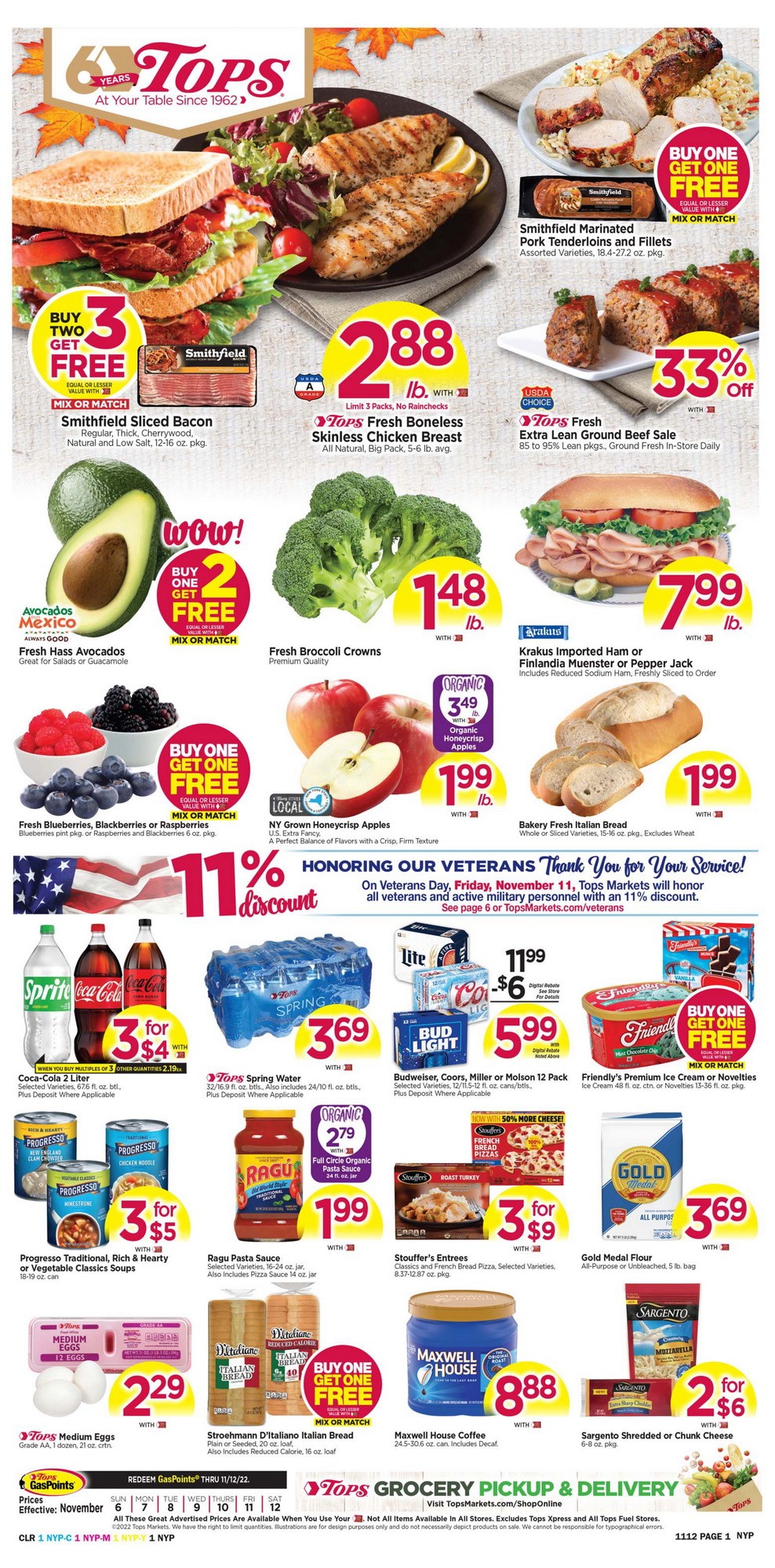 Tops Weekly Ad Nov 06 Nov 12, 2022