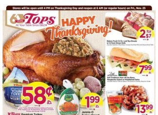 Tops Weekly Ad Nov 20 – Nov 26, 2022 (Thanksgiving Promotion Included)
