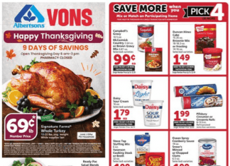 Vons Weekly Ad Nov 16 – Nov 24, 2022 (Thanksgiving Promotion Included)