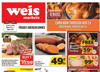 Weis Markets Weekly Sale Nov 17 – Nov 24, 2022 (Thanksgiving Promotion Included)