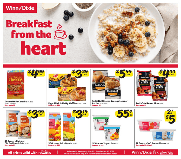 WinnDixie Holiday Ad Nov 30 Dec 13, 2022