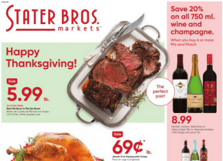 Stater Bros Weekly Ad Nov 16 – Nov 24, 2022 (Thanksgiving Promotion Included)