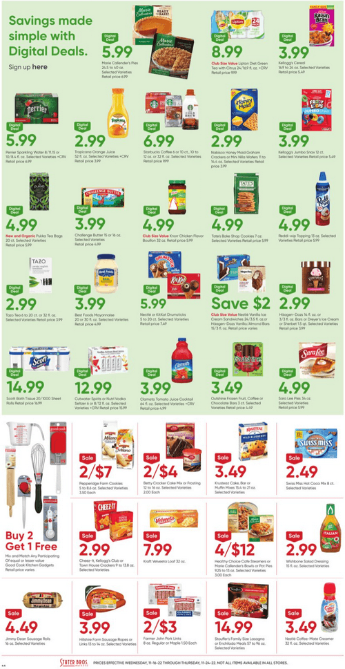 Stater Bros Weekly Ad Nov 16 Nov 24, 2022 (Thanksgiving Promotion