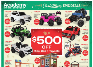 Academy Sports + Outdoors Active Ad Dec 12 – Dec 18, 2022 (Christmas Sale Included)