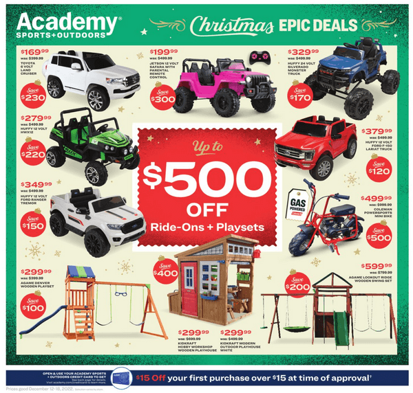 Academy Sports + Outdoors Active Ad Dec 12 Dec 18, 2022 (Christmas