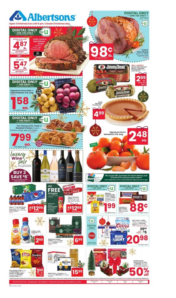 Albertsons Weekly Ad Dec 21 Dec 24, 2022