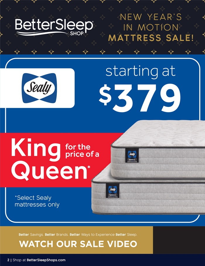 Ashley Furniture HomeStore New Year's Mattress Sale Ad Dec 20 Dec 26