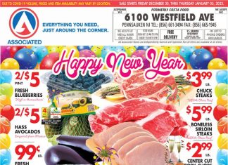 Associated Supermarkets Weekly Ad Dec 30 – Jan 05, 2023 (New Year Promotion Included)