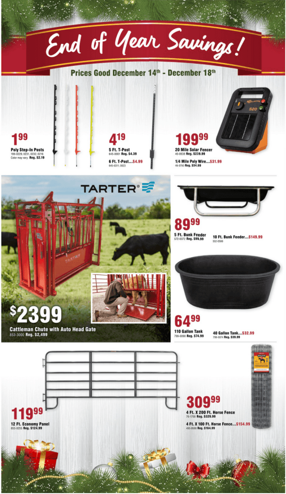 Atwoods End of Year Sale Dec 14 Dec 18, 2022