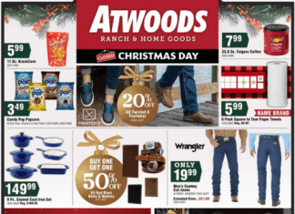 Atwoods Weekly Ad Dec 21, 2022 – Jan 01, 2023 (Christmas Sale Included)