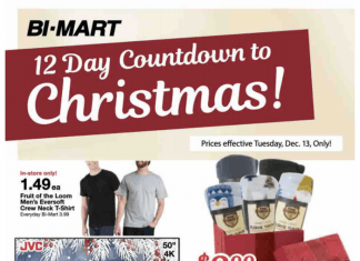 Bi-Mart 12-Day Count Down to Christmas Ad Dec 13, 2022