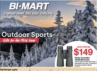 Bi-Mart Outdoor Sporting Good Ad Dec 13 – Dec 27, 2022