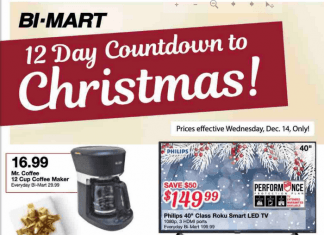Bi-Mart 12 Day Countdown to Christmas Ad Dec 14, 2022
