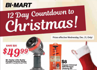Bi Mart 12-Day Count Down to Christmas Ad Dec 21, 2022