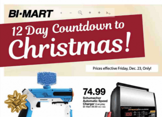Bi Mart 12-Day Count Down to Christmas Ad Dec 23, 2022