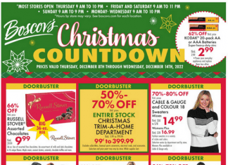 Boscov’s Christmas Countdown Ad Dec 08 – Dec 14, 2022