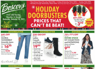 Boscov’s Holiday Ad Dec 01 – Dec 07, 2022