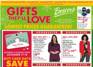 Boscov’s Gifts Ad Dec 15 – Dec 25, 2022