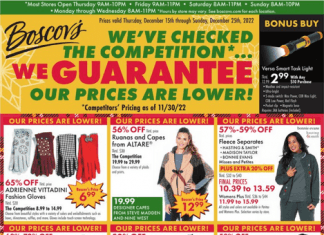 Boscov’s Weekly Ad Dec 15 – Dec 25, 2022