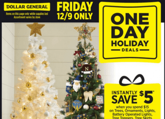 Dollar General One-Day Ad Dec 09 – Dec 09, 2022
