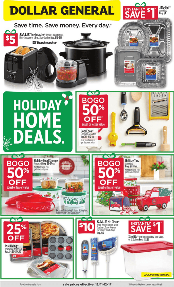 Dollar General Holiday Home Ad Dec 11 Dec 17, 2022