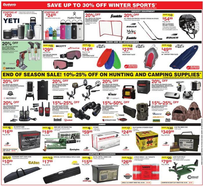 Dunham's Sports Weekly Ad Dec 31, 2022 Jan 05, 2023