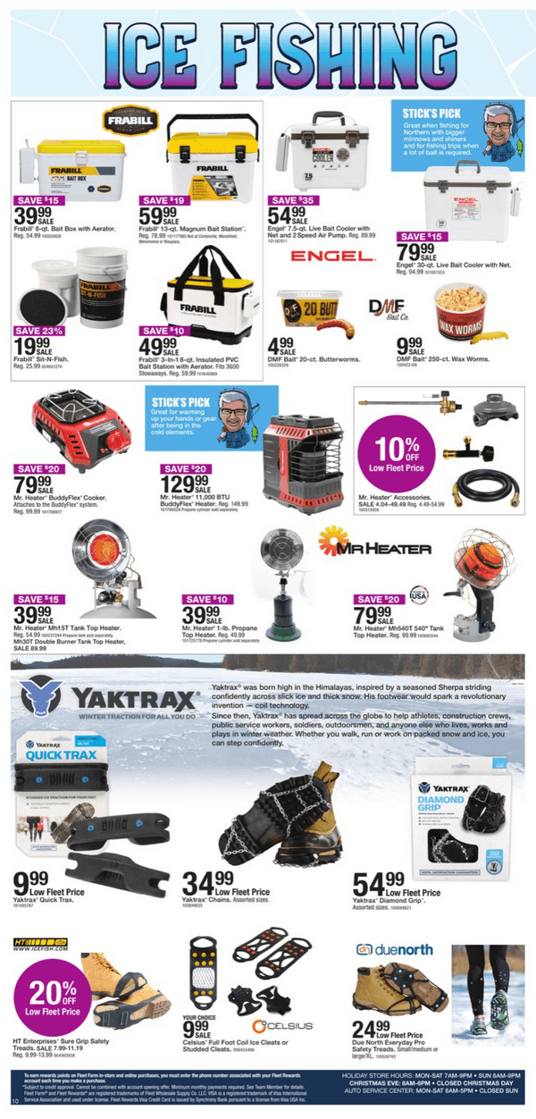 Fleet Farm Ice Fishing Event Ad Dec 07 Dec 24, 2022